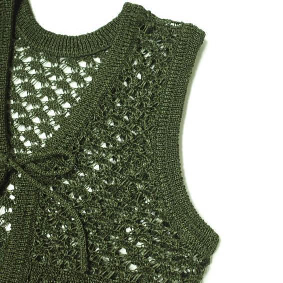 BEAUTY＆YOUTH UNITED ARROWS ビューティーアンドユース 25SS ポリエステルフリンジベスト 2WAY/ウォッシャブル 1618-105-1125 OLIVE ジレ |  | 04