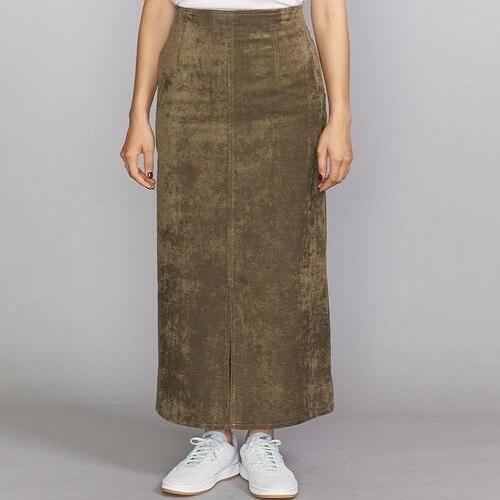 BEAUTY＆YOUTH UNITED ARROWS ビューティーアンドユース 日本製 ベロアタイトロングスカート 1624-207-3557 M OLIVE ベルベット g22829 |  | 02