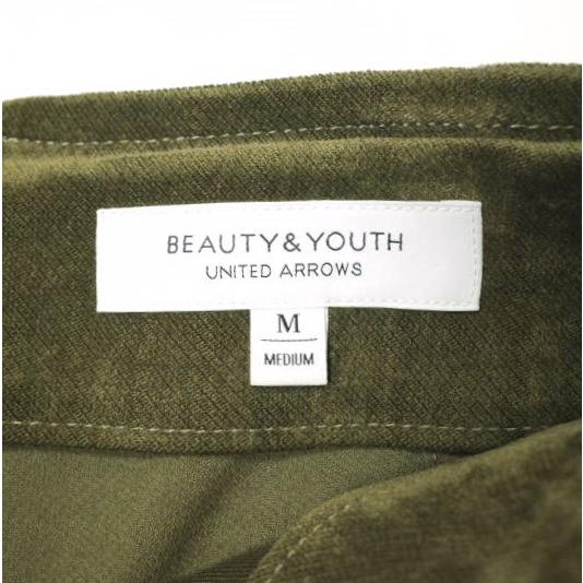 BEAUTY＆YOUTH UNITED ARROWS ビューティーアンドユース 日本製 ベロアタイトロングスカート 1624-207-3557 M OLIVE ベルベット g22829 |  | 03