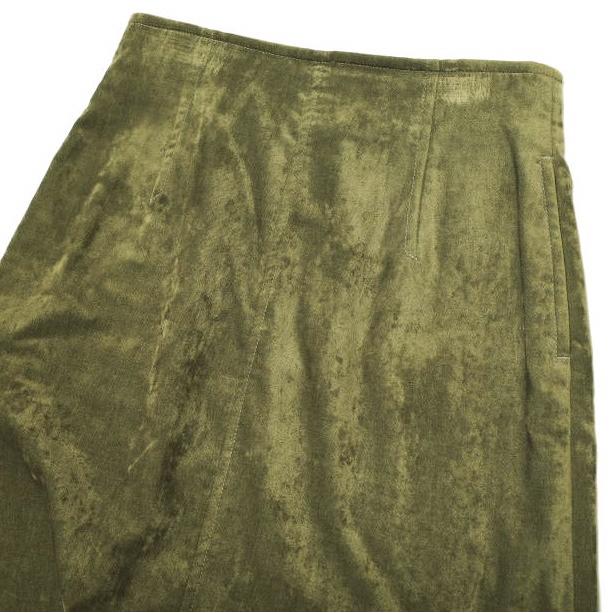 BEAUTY＆YOUTH UNITED ARROWS ビューティーアンドユース 日本製 ベロアタイトロングスカート 1624-207-3557 M OLIVE ベルベット g22829 |  | 04