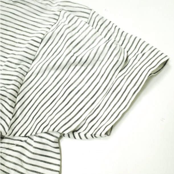 RRL ダブルアールエル S/S BORDER POCKET TEE SHIRTS ボーダーポケットTシャツ 782537019001 S WHITE/BLACK Double RL 半袖 クルーネック |  | 04