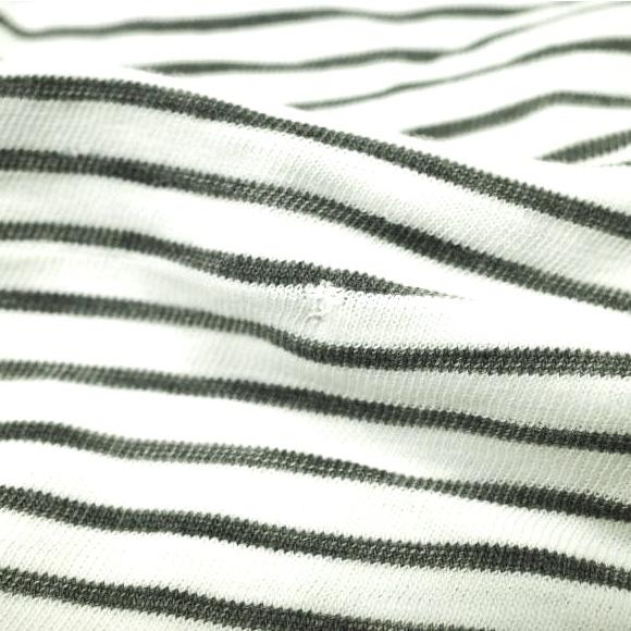 RRL ダブルアールエル S/S BORDER POCKET TEE SHIRTS ボーダーポケットTシャツ 782537019001 S WHITE/BLACK Double RL 半袖 クルーネック |  | 06