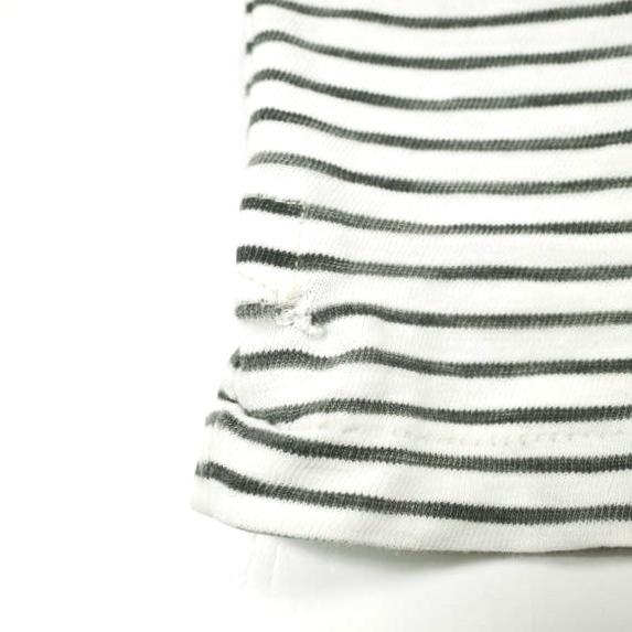 RRL ダブルアールエル S/S BORDER POCKET TEE SHIRTS ボーダーポケットTシャツ 782537019001 S WHITE/BLACK Double RL 半袖 クルーネック |  | 07