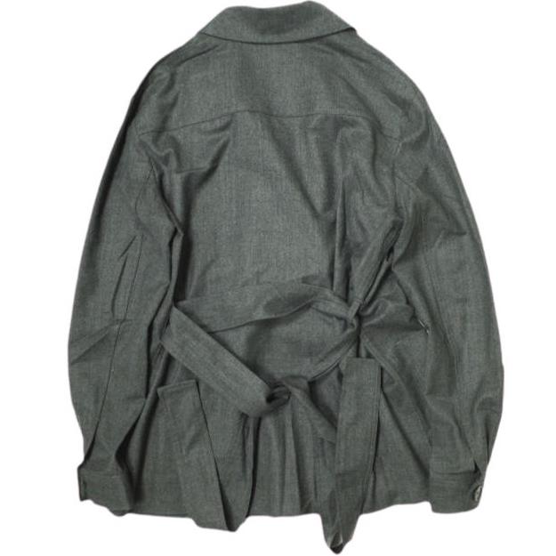 POLO RALPH LAUREN ポロラルフローレン 一枚仕立て ベルテッドダブルブレザー 0 チャコールグレー ストレッチウール テーラードジャケット |  | 01