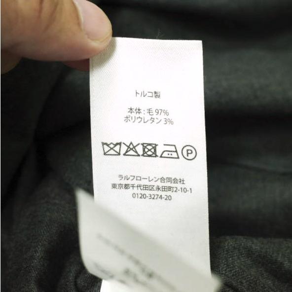 POLO RALPH LAUREN ポロラルフローレン 一枚仕立て ベルテッドダブルブレザー 0 チャコールグレー ストレッチウール テーラードジャケット |  | 07