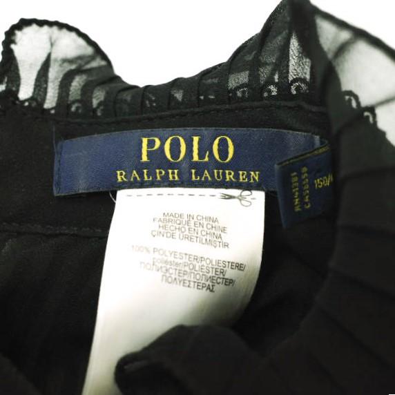 POLO RALPH LAUREN ポロ・ラルフローレン プリーテッドジョーゼットドレス 211718468001 0 BLACK ロング ワンピース 定価74,800円 g22847 |  | 03