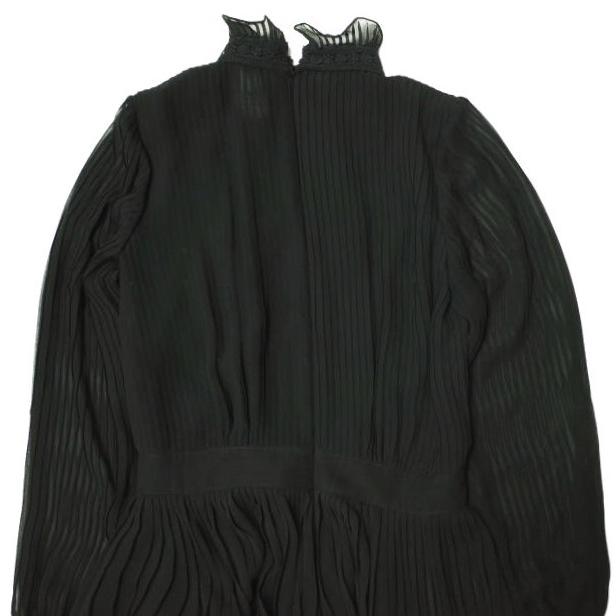 POLO RALPH LAUREN ポロ・ラルフローレン プリーテッドジョーゼットドレス 211718468001 0 BLACK ロング ワンピース 定価74,800円 g22847 |  | 06