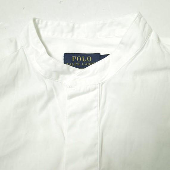 POLO RALPH LAUREN ポロ・ラルフローレン バンドカラープルオーバーシャツ 211561671001 XS ホワイト 長袖 比翼 トップス g22849 |  | 03
