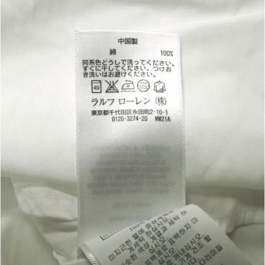 POLO RALPH LAUREN ポロ・ラルフローレン バンドカラープルオーバーシャツ 211561671001 XS ホワイト 長袖 比翼 トップス g22849 |  | 06