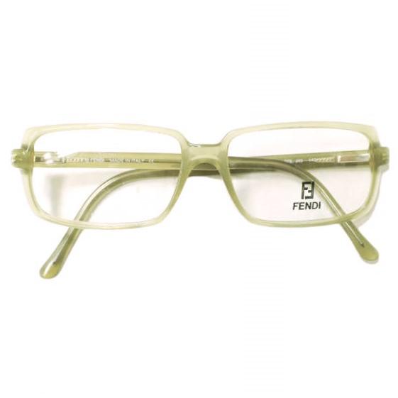 FENDI フェンディ イタリア製 スクエアサングラス VL7661 カーキ(COL J43)/クリア(度無し) 53-15-140 眼鏡 メガネ g22856 | 