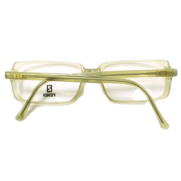 FENDI フェンディ イタリア製 スクエアサングラス VL7661 カーキ(COL J43)/クリア(度無し) 53-15-140 眼鏡 メガネ g22856 |  | 01