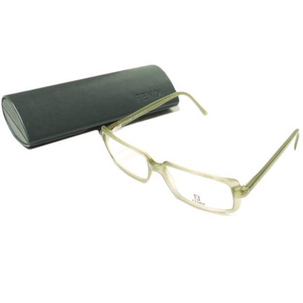 FENDI フェンディ イタリア製 スクエアサングラス VL7661 カーキ(COL J43)/クリア(度無し) 53-15-140 眼鏡 メガネ g22856 |  | 02