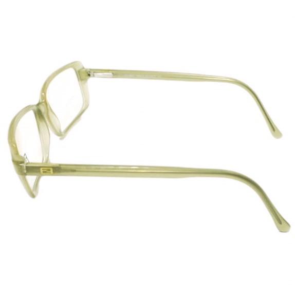 FENDI フェンディ イタリア製 スクエアサングラス VL7661 カーキ(COL J43)/クリア(度無し) 53-15-140 眼鏡 メガネ g22856 |  | 03