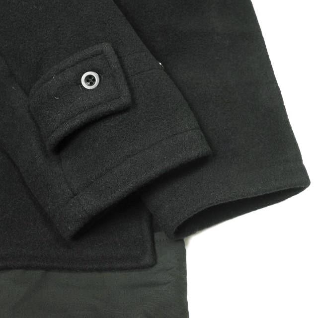 新品 Engineered Garments x Gloverall 22AW 別注 Monty ？ Retractable モンティ メルトンウールダッフルコート S BLACK 定価176,000円 新品 Engineered Garments x Gloverall 22AW 別注 Monty ? Retractable