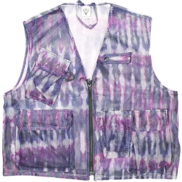 South2 West8 サウスツーウェストエイト S2W8 Mesh Bush Vest - Poly Heavyweight Mesh メッシュブッシュシャツ GL798 M TIE DYE タイダイ | 