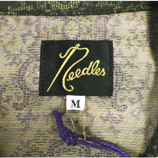 新品 Needles ニードルス 23SS 日本製 Cabana Shirt - C/PE Arabesque Jq. アラベスクジャガード カバナシャツ MR096 M Brown/Lavender |  | 07