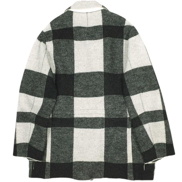 新品 991 Japan 佐藤繊維 Rosario Check jacket 12Gウール チェックダブルジャケット YBJA202A 50 #81 Black テーラード 定価96,800円 |  | 01