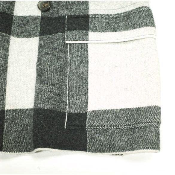 新品 991 Japan 佐藤繊維 Rosario Check jacket 12Gウール チェックダブルジャケット YBJA202A 50 #81 Black テーラード 定価96,800円 |  | 05