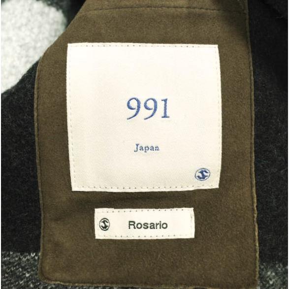 新品 991 Japan 佐藤繊維 Rosario Check jacket 12Gウール チェックダブルジャケット YBJA202A 50 #81 Black テーラード 定価96,800円 |  | 06