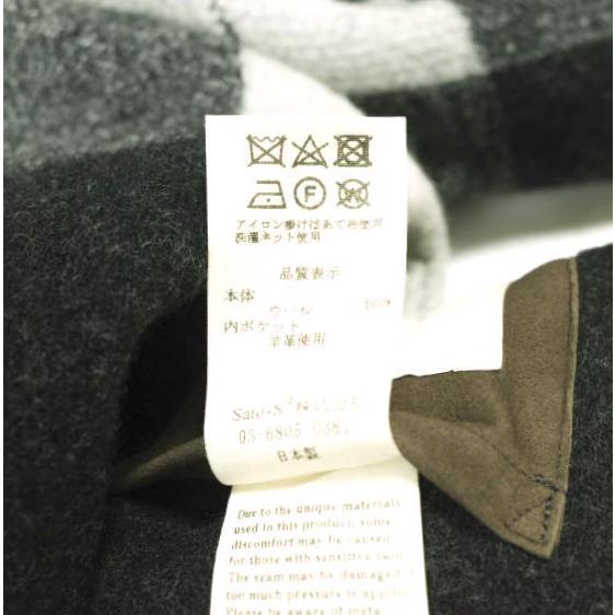 新品 991 Japan 佐藤繊維 Rosario Check jacket 12Gウール チェックダブルジャケット YBJA202A 50 #81 Black テーラード 定価96,800円 |  | 08