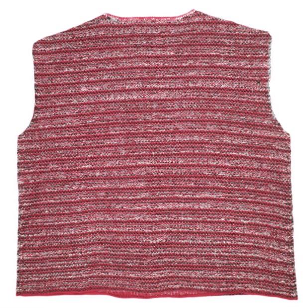 JUVENILE HALL ROLLCALL ジュベナイルホールロールコール 23AW オーバーサイズラメニットベスト 1953 Free RED セーター トップス g22882 |  | 01