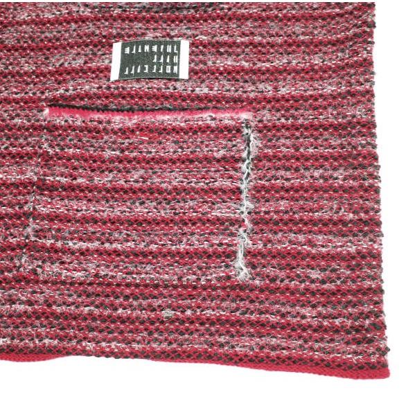 JUVENILE HALL ROLLCALL ジュベナイルホールロールコール 23AW オーバーサイズラメニットベスト 1953 Free RED セーター トップス g22882 |  | 07