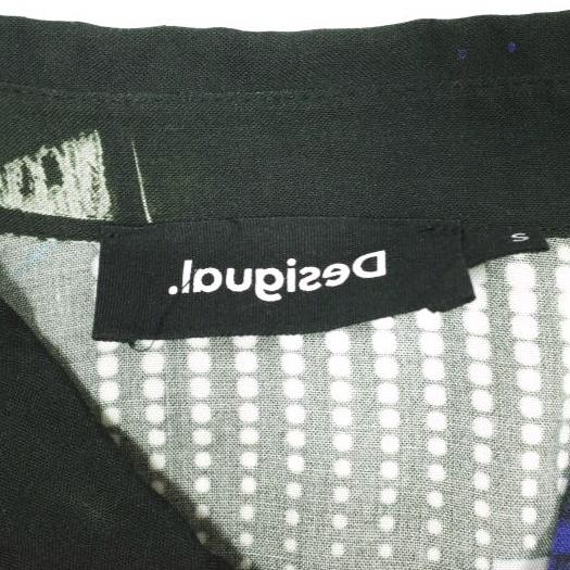 Desigual デシグアル JABAL ネオンカラーリゾートシャツ 22WMCW04 S BLACK 半袖 レーヨン トップス g22886 |  | 03