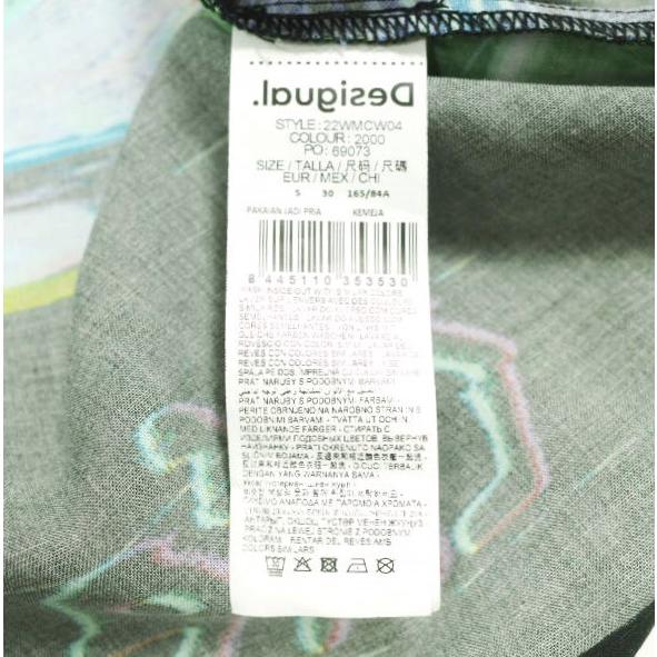 Desigual デシグアル JABAL ネオンカラーリゾートシャツ 22WMCW04 S BLACK 半袖 レーヨン トップス g22886 |  | 07