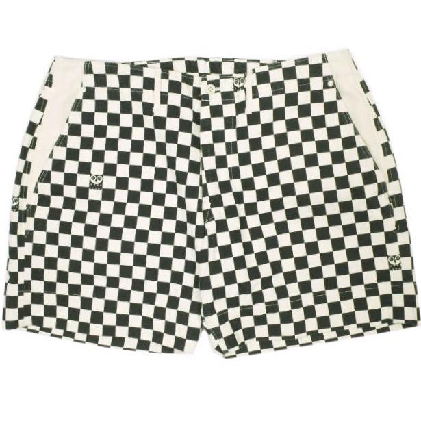 BRU NA BOINNE x LOFTMAN ブルーナボイン ロフトマン 別注 日本製 CHECKER SHORTS チェッカーボードショーツ 72120WL 2 BLACK/WHITE パンツ | 