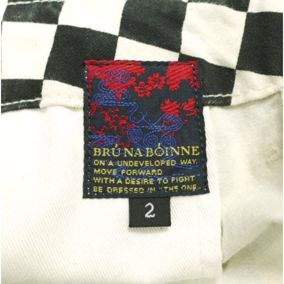 BRU NA BOINNE x LOFTMAN ブルーナボイン ロフトマン 別注 日本製 CHECKER SHORTS チェッカーボードショーツ 72120WL 2 BLACK/WHITE パンツ |  | 02