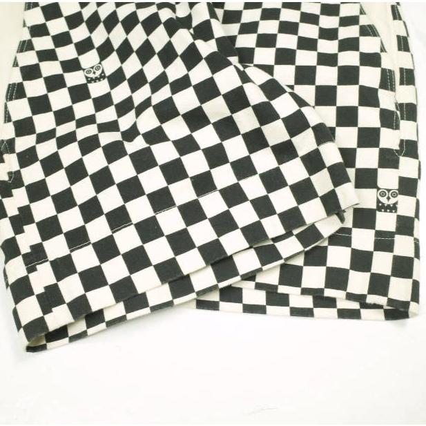 BRU NA BOINNE x LOFTMAN ブルーナボイン ロフトマン 別注 日本製 CHECKER SHORTS チェッカーボードショーツ 72120WL 2 BLACK/WHITE パンツ |  | 05