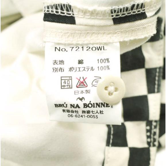 BRU NA BOINNE x LOFTMAN ブルーナボイン ロフトマン 別注 日本製 CHECKER SHORTS チェッカーボードショーツ 72120WL 2 BLACK/WHITE パンツ |  | 06