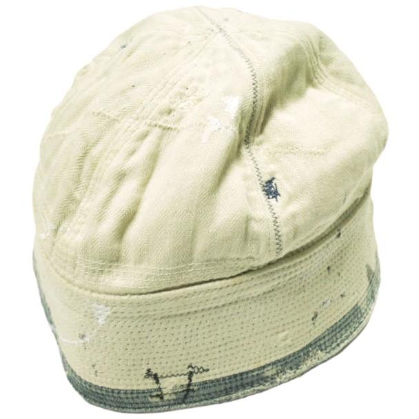 KAPITAL キャピタル SAILOR HAT ペンキペイント セーラーハット ONE SIZE Natural/Indigo 水兵 襤褸 マリン キャップ 帽子 g22889 |  | 01