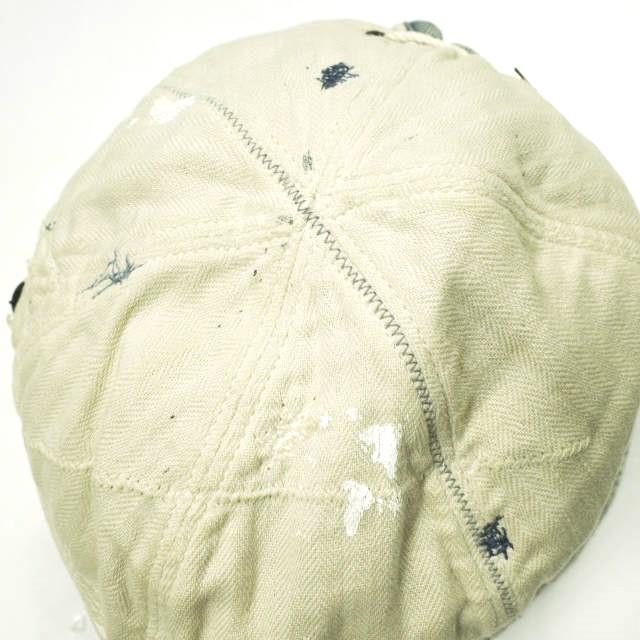 KAPITAL キャピタル SAILOR HAT ペンキペイント セーラーハット ONE SIZE Natural/Indigo 水兵 襤褸 マリン キャップ 帽子 g22889 |  | 06
