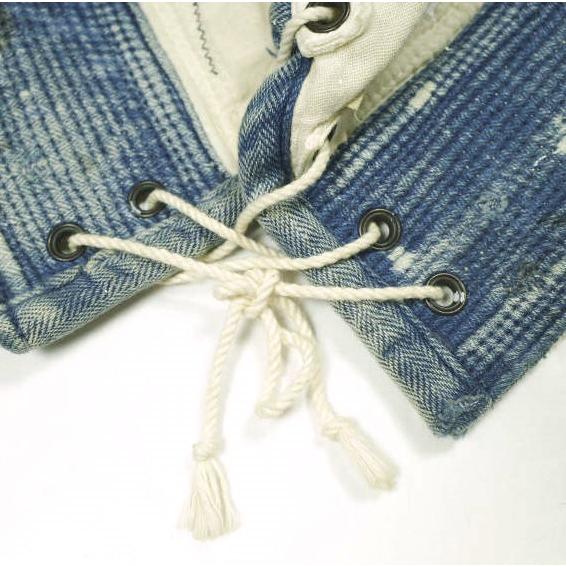 KAPITAL キャピタル SAILOR HAT ペンキペイント セーラーハット ONE SIZE Natural/Indigo 水兵 襤褸 マリン キャップ 帽子 g22889 |  | 08