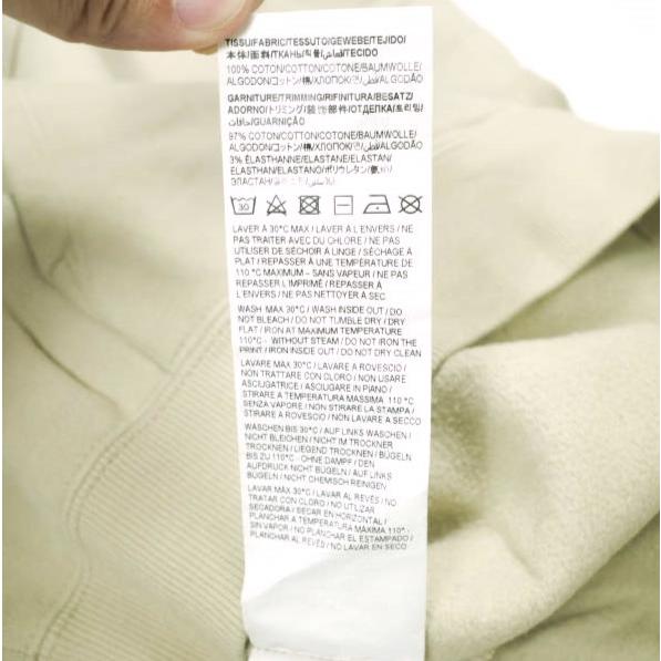 SAINT LAURENT PARIS サンローランパリ 22SS Ribbed Goosh Hooded Sweatshirt スウェットプルオーバーパーカー 689399 Y36QQ 9760 XS BEIGE |  | 07