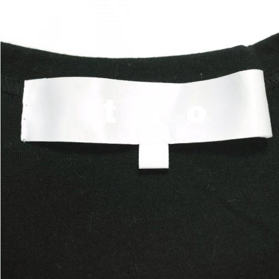 tao COMME des GARCONS タオ コムデギャルソン 24AW 日本製 綿天竺×ナイロンチュール刺繍 半袖Tシャツ TN-T005 M BLACK Tricot トリコ |  | 02