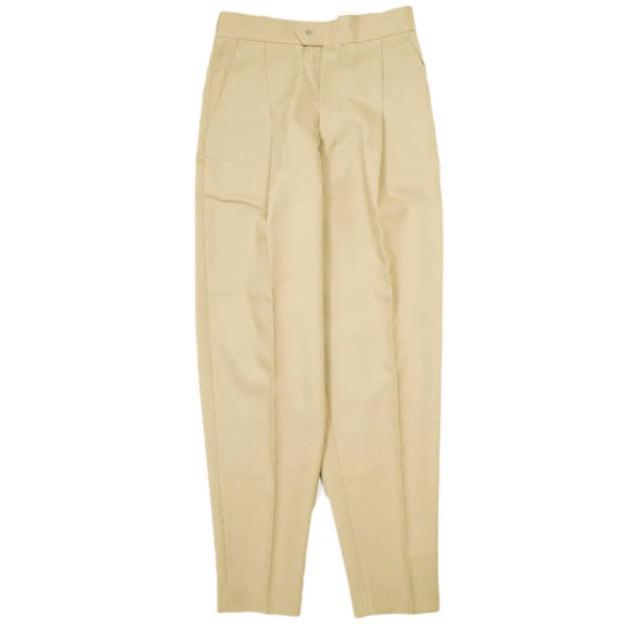 HYKE ハイク 24SS 日本製 DOESKIN TAPERED PANTS ドスキンテーパードパンツ 241-13279 1 BEIGE 1タック ボトムス g22906 | 