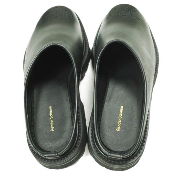 新品 Hender Scheme エンダースキーマ Commando Mule コマンドーミュール mj-rs-cmm 2(23.5-24cm) BLACK サンダル 定価51,700円 g22927 |  | 03