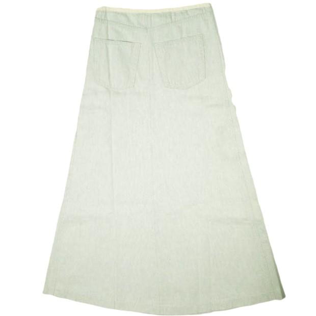 新品 BASERANGE ベースレンジ 25SS ARTHUR SKIRT デニムマキシスカート SKAK-DE-SU25 XS ECRU DENIM ロング 定価29,040円 ボトムス 新品 BASERANGE ベースレンジ 25SS ARTHUR SKIRT デニムマキシスカート