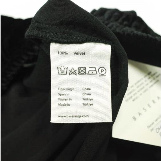 新品 BASERANGE ベースレンジ 25SS OLIN SKIRT シルクベルベットロングスカート SKOLI-VE-SP25 S BLACK ベロア イージー 定価43,560円 |  | 08