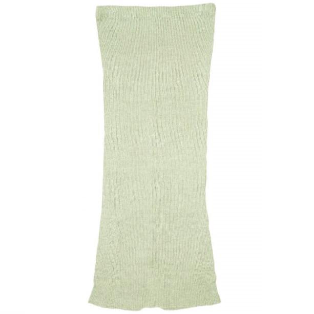 新品 BASERANGE ベースレンジ 24AW フランス製 DANDE SKIRT リブニット ボタンダウンスカート XS Light Green 定価49,940円 ボトムス |  | 01