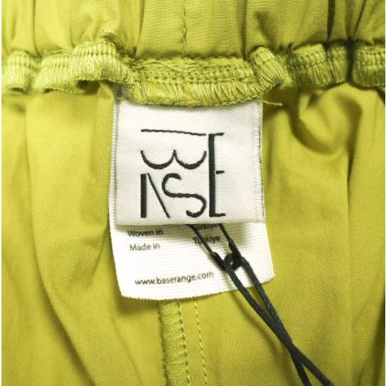 新品 BASERANGE ベースレンジ 24AW NED PANTS コットンワイドイージーパンツ S BRACE GREEN 定価21,780円 ボトムス 新品 BASERANGE ベースレンジ 24AW NED PANTS コットンワイドイージー