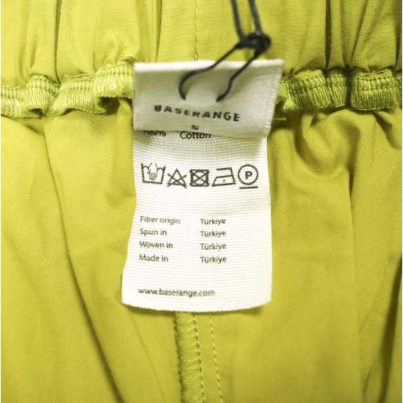 新品 BASERANGE ベースレンジ 24AW NED PANTS コットンワイドイージーパンツ S BRACE GREEN 定価21,780円 ボトムス g22948 |  | 09