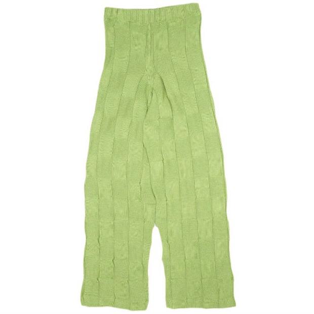 新品 BASERANGE ベースレンジ フランス製 KONAK PANTS オーガニックコットン ニットパンツ XS/S ZEK GREEN イージー 定価27,170円 g22949 | 