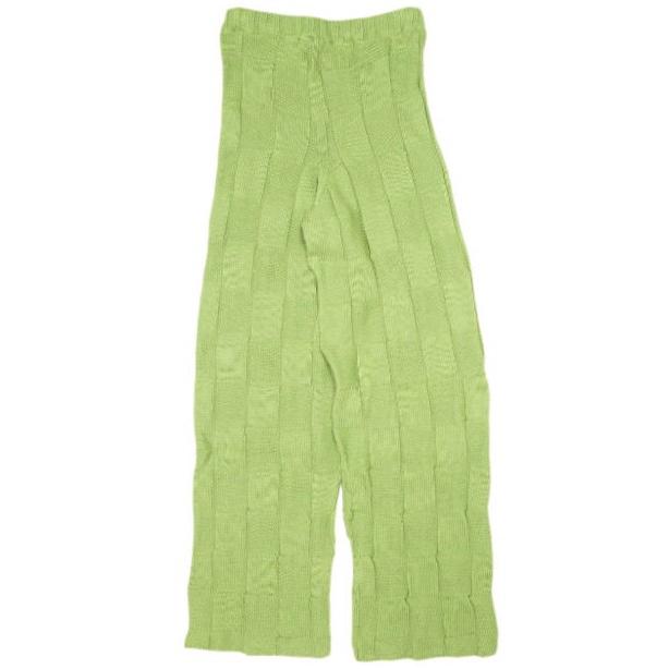 新品 BASERANGE ベースレンジ フランス製 KONAK PANTS オーガニックコットン ニットパンツ XS/S ZEK GREEN イージー 定価27,170円 g22949 |  | 01