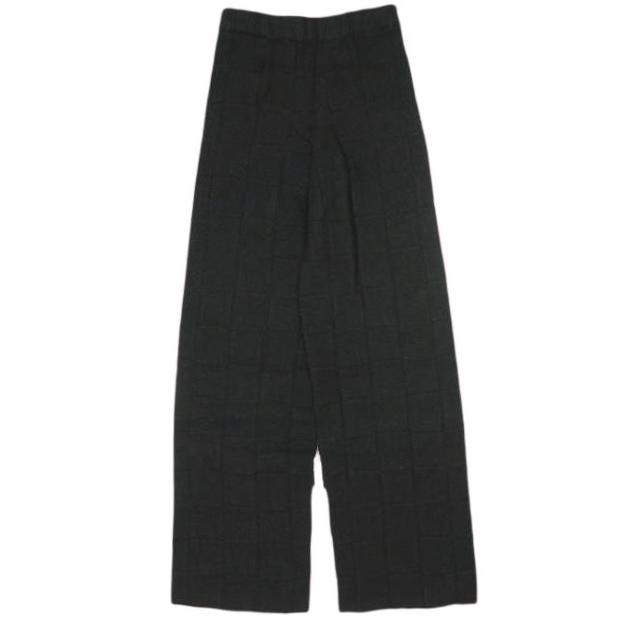BASERANGE ベースレンジ フランス製 KONAK PANTS ウールニットパンツ XS BLACK イージー 定価31,900円 ボトムス【新古品】【中古】【BASERANGE】 新品 BASERANGE ベースレンジ フランス製 KONAK PANTS ウールニット