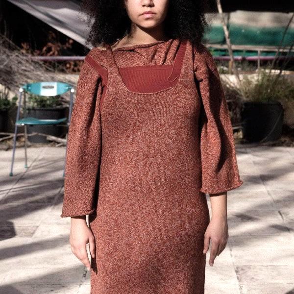 新品 BASERANGE ベースレンジ 24AW SEIRA PULLOVER オーガニックコットン メランジニット XS/S Rust Melange セーター 定価30,910円 g22960 |  | 02