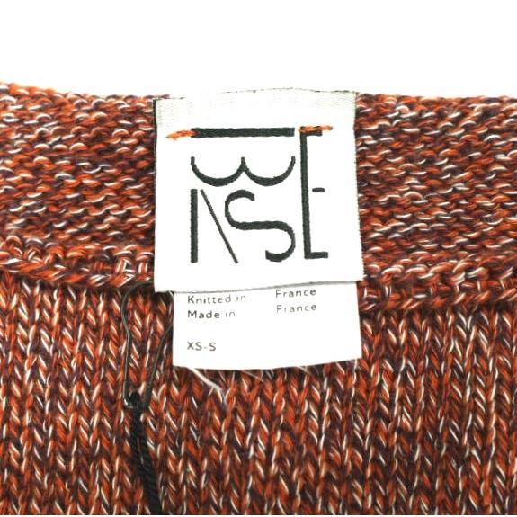 新品 BASERANGE ベースレンジ 24AW SEIRA PULLOVER オーガニックコットン メランジニット XS/S Rust Melange セーター 定価30,910円 g22960 |  | 05