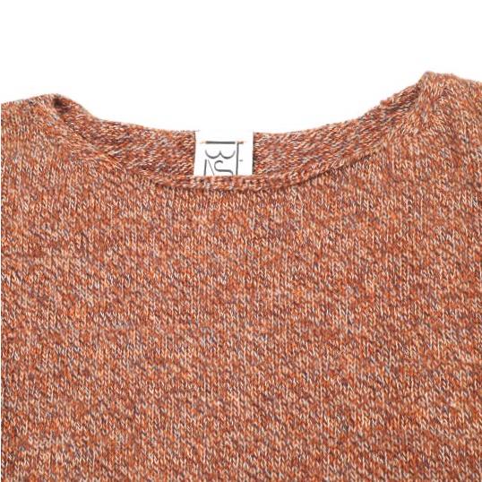 新品 BASERANGE ベースレンジ 24AW SEIRA PULLOVER オーガニックコットン メランジニット XS/S Rust Melange セーター 定価30,910円 g22960 |  | 06